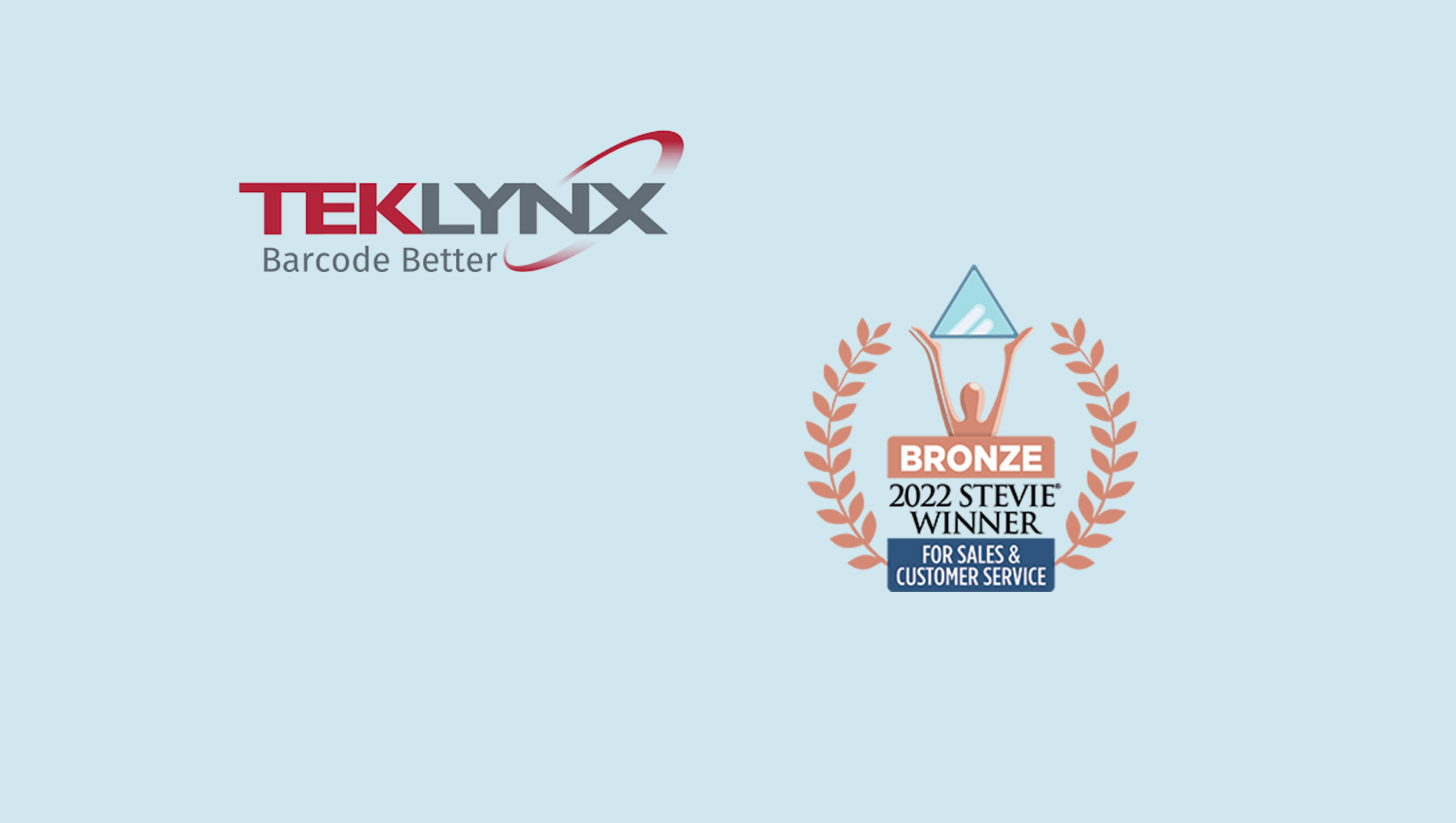 TEKLYNX Wins Bronze Stevie® Award in 2022 Stevie Awards for Sales & Customer Service