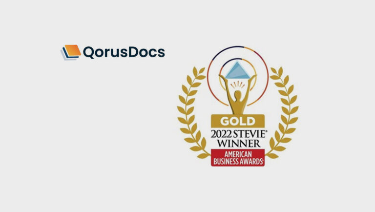 QorusDocs Honored as Gold Stevie® Award Winner in 2022 American Business Awards®