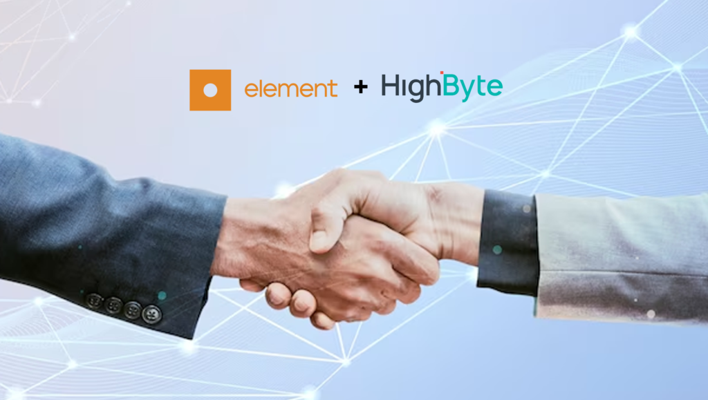 Element and HighByte Announce Partnership, Launch Solution Based on AWS's Industrial Data Fabric Architecture