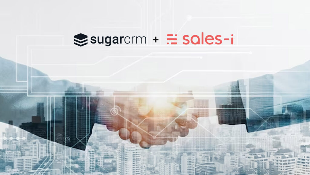 SugarCRM and sales-i Announce Strategic Partnership to Provide Predictive B2B Sales Intelligence, Unlocking Newfound Revenue Opportunities